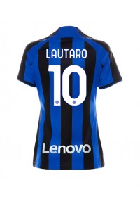 Fotbalové Dres Inter Milan Lautaro Martinez #10 Dámské Domácí Oblečení 2022-23 Krátký Rukáv